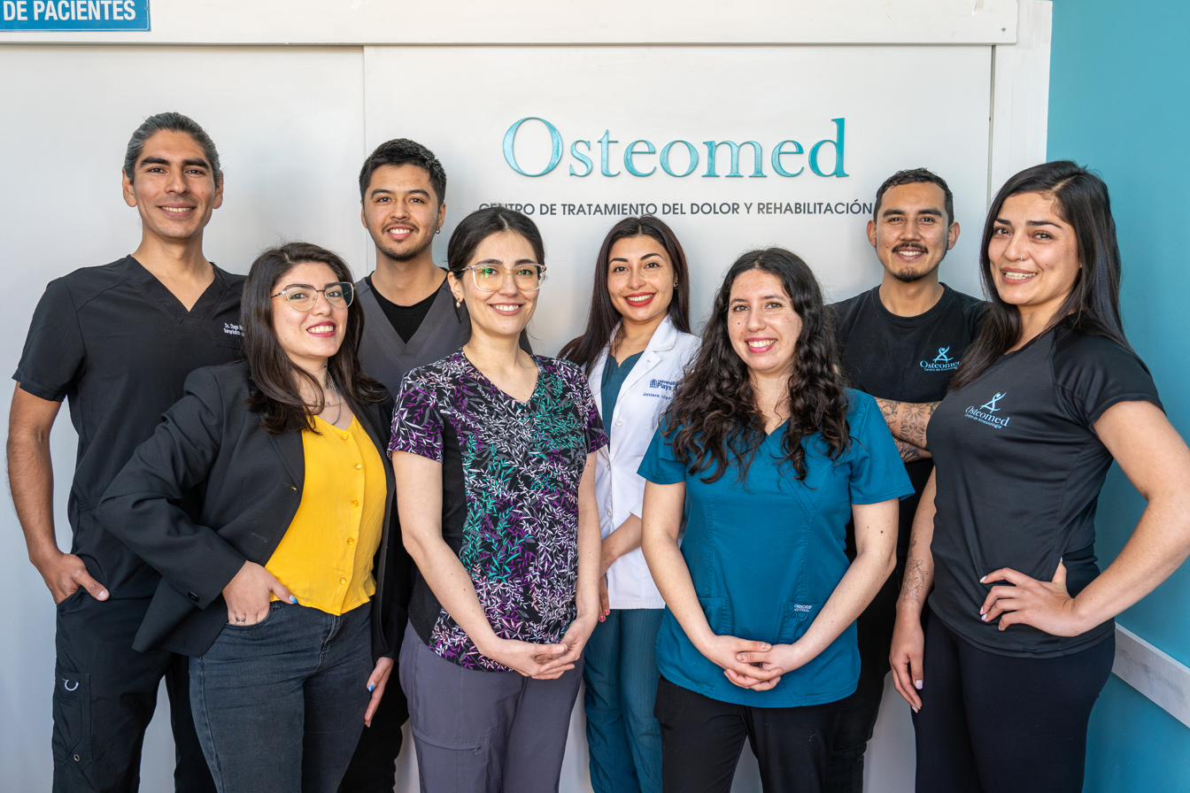 Equipo de profesionales del centro de kinesiología Osteomed
