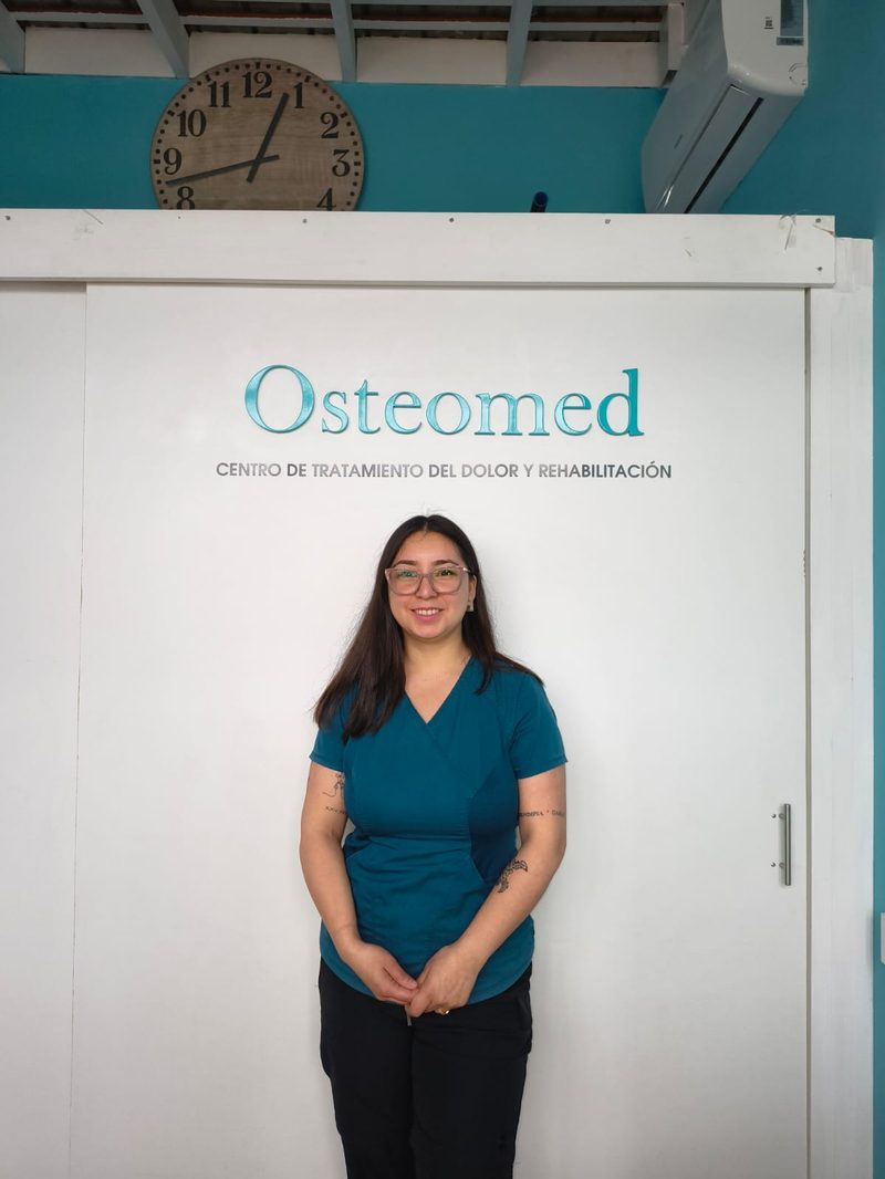Moira Beltrán Fernández, kinesióloga del centro Osteomed